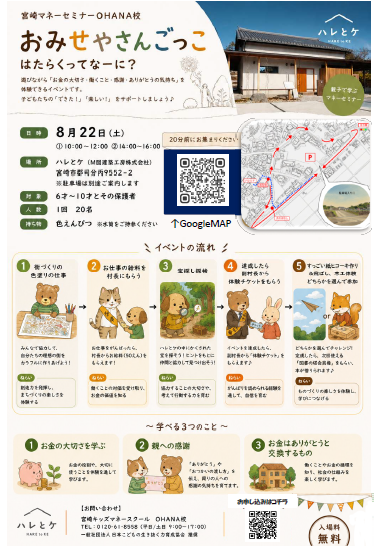 8月キッズマネースクール